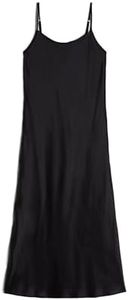 Intimissimi Midi-Length Slip in Silk Black M