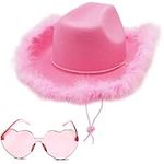 4E's Novelty Pink Cowboy Hat with f