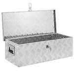 760X330X260mm Aluminum Tool Box Chequer Plate Van Trailer Chest Truck Storage