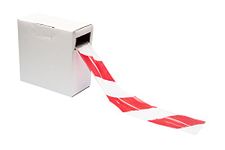 Gocableties Red/White Barrier Tape - 70mm x 500m - Non Adhesive Warning Box Tape Roll