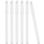 6 Pieces White Nail Pencils 2-In-1 