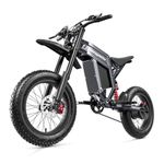 Shengmilo S900 Electric Bike for Adults, 60V 30Ah 1800Wh Battery,Off-Road Ebike, 20"x4.0" Fat Tire, Full Suspension Electric Dirt Bike with Hydraulic Disc Brakes