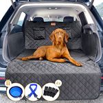 PETPROVED Car Boot Liner Protector for Dogs Non-slip Dog Car Boot Liners Cover for Dogs Waterproof Dog Car Boot Covers for Cars Bumper Protector Universal Liner