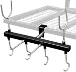 SFNSM Tree Stand Gun Holder for 1 Inch Square Tubing, Treestands Rifle Holder Gun Rest Crossbow Holder Come with 6 Metal Gear Hooks, Easy Installation for Outdoor Hunting Gear Accessories