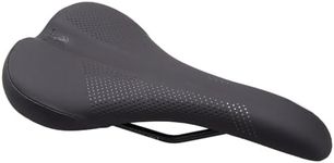 WTB Volt Bike Saddle - Comfortable Medium Thickness Padding, Contoured Shape with a Flex-Tuned Shell - Lightweight MTB Saddle for Optimal Support & Performance (Wide Width and Steel Rails)