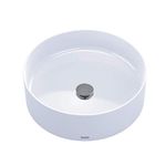 TOTO LT573#01 Vessel Lavatory Dia Cotton, White, 16.5"