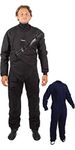 Gul Mens Dartmouth Eclip Zip Drysuit Dry Suit & Underfleece - Black - 3 Layer Dry Suit Waterproof Sprayproof