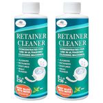 Ultrasonic Retainer Cleaner Solution Concentrate - Ultrasonic Denture Cleaner for Ultrasonic Machines - Cleans Mouthguards, aligners, and Nightguards - Updated Formula (16 oz, Mint)