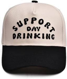 Funny Support Day Drinking Trucker Hats for Men Women - Fit Outdoor and Daily Use Funny Cute Slogan Hat - Cotton - Birthday Christmas Valentines Day Gifts for Men Women,Wife,Husband,Lover,Fiancée