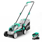 Litheli Cordless Lawn Mower 13 Inch, 5 Heights, 20V Battery Lawnmower for Garden, Yard and Farm, with Brushless Motor, 4.0Ah Battery & Charger Included