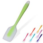 Silicone Spatula, Spatulas for Cooking 450°F Heat Resistant Seamless Rubber Spatulas Non-Stick Silicone Kitchen Utensils for Cooking, Baking and Mixing, Dishwasher Safe (Green)