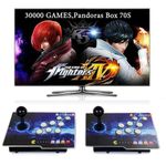 RegiisJoy 30000 in 1 Pandoras Box 70S Arcade Game Console , Retro Game Machine for PC & Projector & TV, 2-4 Players, 3D Games, Search/Hide/Save/Load/Pause Games, 1280X720, Separate Console