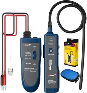 NOYAFA NF-816LP Underground Wire Locator - Pet Fence & Electrical Cable Tracker, Find Breaks in Buried Wires, Network & Irrigation Line Finder, Rechargeable, LED Flashlight