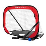 Blue Sports Mini Pop-up Goal - Indoor Folding Nets - Hockey Training Equipment for Training & Practices