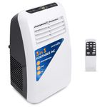 SereneLife Portable Electric Air Conditioner Unit-900W 8000 BTU Power Plug-in AC Cold Indoor Room Conditioning System with Cooler, Dehumidifier, Fan, Exhaust Hose, Window Seal, Wheels, Remote (SLPAC8)