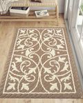 DEXI Indoor Door Mat Large Outdoor Mat, Entrance & Outside Rug,Waterproof and Non Slip, Washable,31.5"x47", Brown