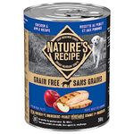 Nature's Recipe Premium Paté Grain Free Natural Wet Dog Food, Chicken & Apple Recipe, 368 Cans (Pack of 12)