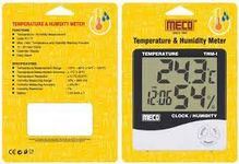 MECO THM-9 Temperature & Humidity Meter With Alarm Clock & Calendar Display