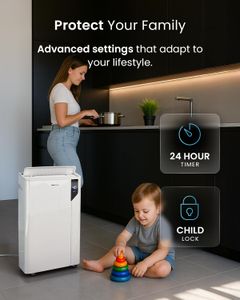 Pro Breeze 20L Smart Dehumidifier – High Capacity, WiFi Control