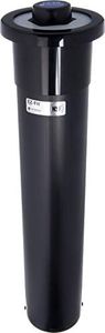 San Jamar Euro Ez-Fit in Counter Cup Dispenser Fits 6 - 24 Oz Cups with Interchangeable Gaskets for Restaurants, Dining Halls, and Fast Food, Plastic, 18 Inches, Black