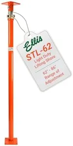 Ellis Manufacturing Light-Duty Steel Lifting Shore – Adjustable Basement Jack for Floor Leveling, Structural Support, Concrete, and Beams – 8,000 lb Safe Load Capacity – 62"-86" Adjustment