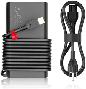 2025 New Slim 65W 45W USB C Laptop Charger Replacement for Lenovo Yoga Thinkpad IdeaPad Chromebook Computer Fast Charging Type C AC Adapter Power Cord Supply