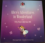 Isle Of Man 2021 Alice in Wonderland 50p Coins (Full Set)