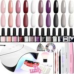 Gel Nail Kit, Phoenixy 10 Colours N