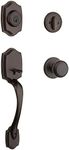 Kwikset 96870-100 Belleview SmartKey Single Cylinder Handleset with Cove Knob, Venetian Bronze