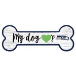 Fan Creations Seattle Seahawks 6" x 12" Team Dog Bone Sign