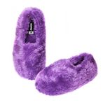 Onmygogo Fuzzy Winter Indoor Slippers for Women (Women size 7-8, Purple)