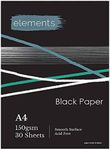 Elements A4 Black Sketch Pad | 150 