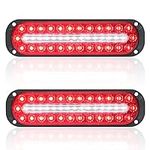 AT-HAIHAN Pack of 2 Oval Red LED Tr