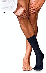 Falke, Mens, No. 7 Finest Merino Crew Cut, Dark Navy, 9.5-10.5