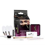 MinaiBrow Henna Eyebrow Tint | Alternative to Eyebrow Pencil | Easy Application | Even Coverage | Substitute of Micro Blading | Long-Lasting Eyebrow Colour That Stays Up to 7 Days (Medium Brown, 1G)