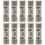 5 Amp Consumer Unit Fuses UK - BS1361 5A - For Fuses Carriers - Lights and Lighting Circuits - 10 Pack