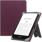 HGWALP Universal Stand Case for 6-6.8 inch eReaders,Premium PU Leather Sleeve Stand Cover with Handstrap Compatible with All 6" 6.8" Paperwhite/Kobo/Tolino/Pocketook/Sony E-Book Reader-Purple