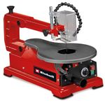 Einhell TC-SS 406E Scroll Saw - Electric Fret Saw With 47° Tiltable Metal Work Table For Bevel Cuts, Tool-Free Blade Changes, Hobby Saw With Dust Extraction For Woodworking, Crafting And DIY