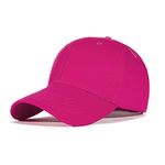 Bakicey Women's Baseball Cotton Cap- One size, Pink-red