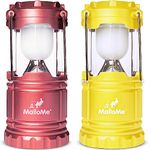 MalloMe Lanterns Battery Powered LED Camping Lantern Emergency Hurricane Lights Portable Camp Tent Lamp Light Operated at Home, Indoor, Power Outages