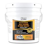 Ziollo RV Flex Repair 100% Silicone RV Roof Sealant - Premium Leak Repair & Waterproofing for Motorhomes, Trailers, and Campers - One Coat, No Priming Needed, 1 Gallon