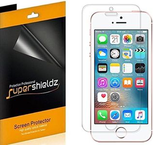 (6 Pack) Supershieldz for iPhone SE, iPhone 5S, iPhone 5C, and iPhone 5 Screen Protector, High Definition Clear Shield (PET)