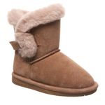 BEARPAW Betsey Youth Multiple Colors | Youth's Boot Classic Suede | Kid's Slip On Boot | Comfortable Winter Boot, Hickory Ii, 5 Big Kid