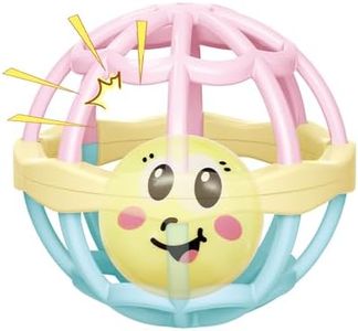 Baby Toys for Playtime - Large Play Ball, Teething Ball, Grasping Ball Perfect for Tummy Time, Grip & Grab Play | Ideal Baby Toys 0-6 Months, Geodesic Toy, Infant Toys