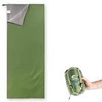 FYMANNY Lightweight Compact Warm Weather Sleeping Bag for Kids Girls Boys Adults, Ultralight Portable Comfort with Compression Sack for 3 Season Camping, Backpacking, Traveling, Hiking