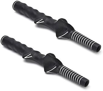 TraderPlus 2Pcs Golf Swing Training Grip Trainer Black