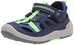 Stride Rite boys Srt Wade Sandal, Navy, 6.5 Toddler US