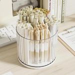HOME CUBE 1 Pc Rotating Pen pencil Holder with 6 Slot Desk Organizers for Office Supplies Stationery Pens Staplers Clips office Home
