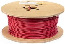 EWCS 18 AWG 2/C Solid FPLR Riser Rated Shielded Fire Alarm Cable Red - 1000 Feet - Made in USA