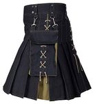 Hybrid Kilt Black/Khaki 46"